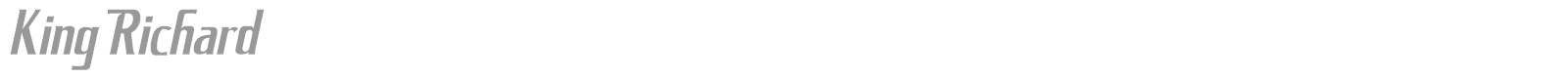 King Richard font preview
